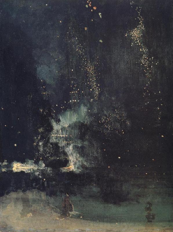 James Abbott McNeil Whistler Nocturne in Black and Gold,The Falling Rocket Spain oil painting art